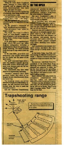 Larry Stone Register Outdoor writer Trapshoot explanation